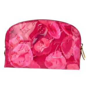 Louis Vuitton Monogram Vernis Ikat Flower Cosmetic Pouch M90045 CA1113 177139